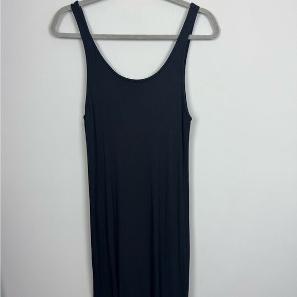MARINE LAYER | Black Tank Style Maxi Dress with Ruffle Flare Women’s Size Small - Picture 5 of 11